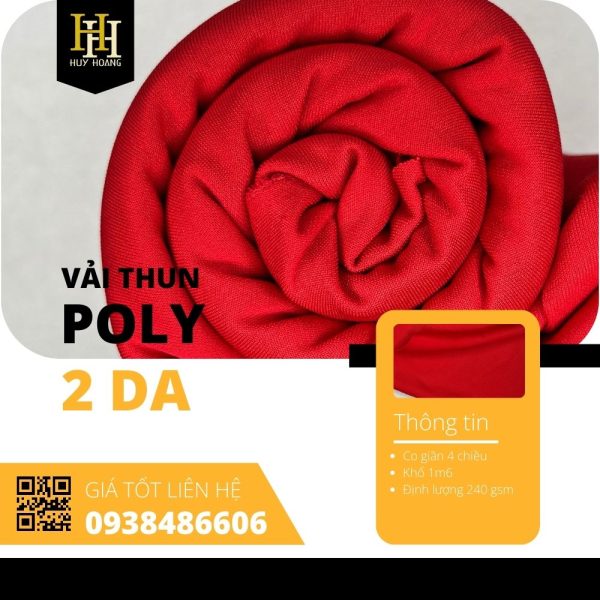 Vải Poly 2 da