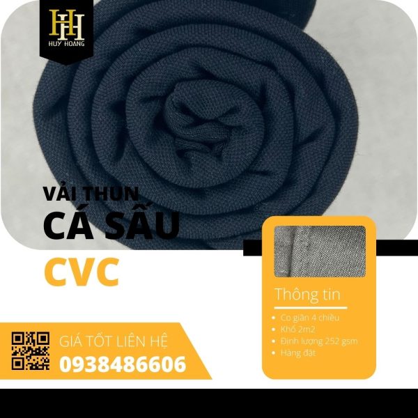 Vải cá sấu CVC