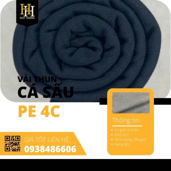 Vải cá sấu PE 4C 2m2-1m6