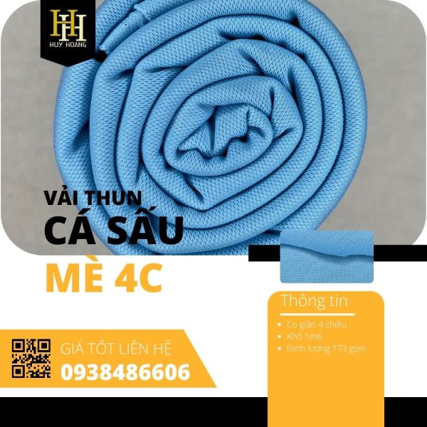 Vải cá sấu mè 1m6-3m6