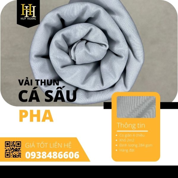 Vải cá sấu pha 2m2-1m6
