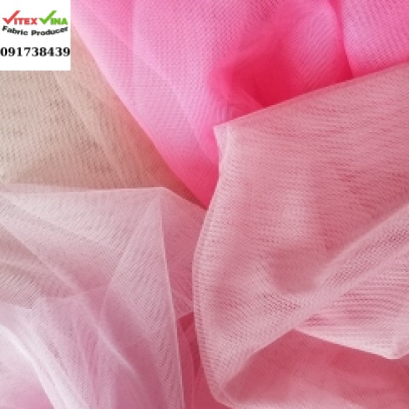 Vải lưới cứng netting tùng váy