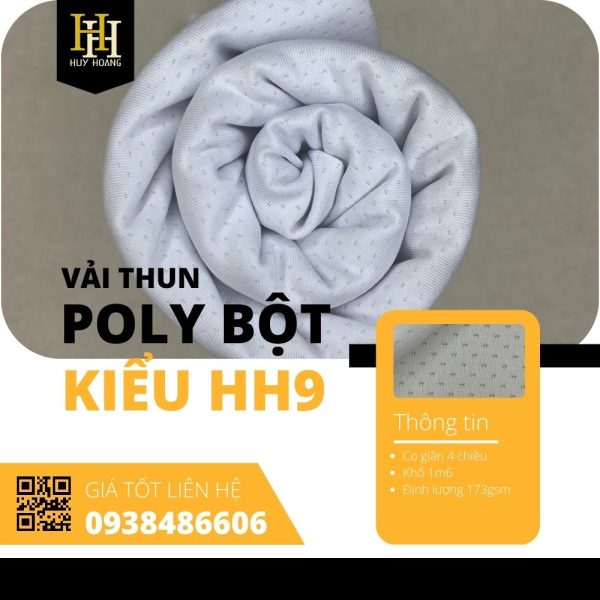 Vải thun bộ lỗ HH9 1m6-3m6
