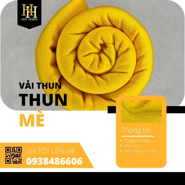 Vải thun mè 1m6-4m5