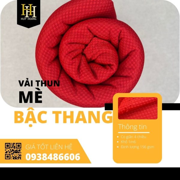 Vải thun mè bậc thang