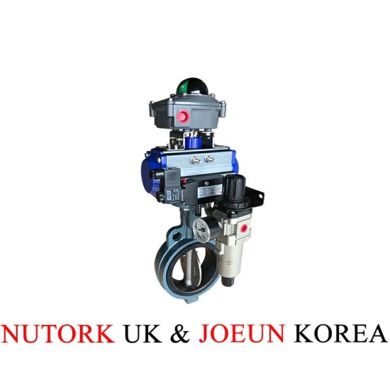 Van bướm gang điều khiển khí nén
