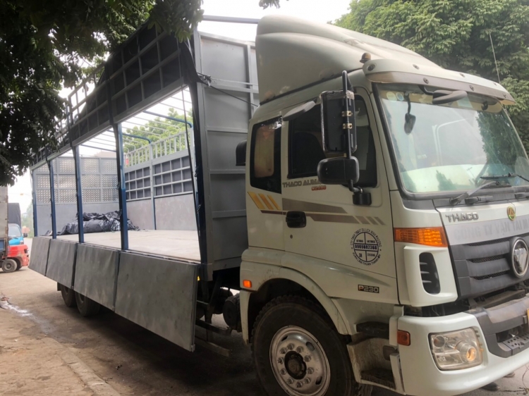 Nhận vận chuyển hàng hóa với xe 15 tấn thùng bạt mở sườn dài 9m7