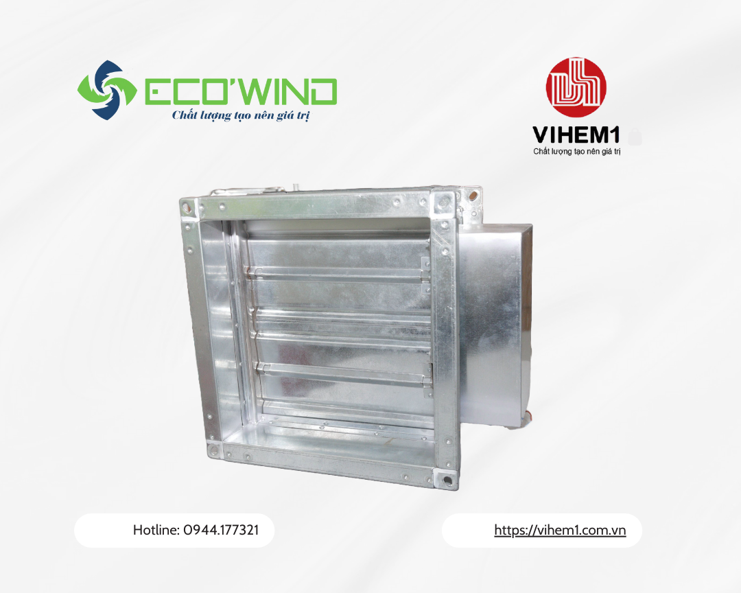 Van gió vuông động cơ chặn lửa