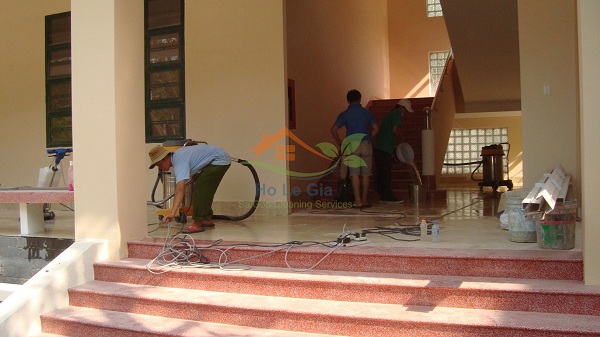 Vệ sinh trường học sau xây dựng