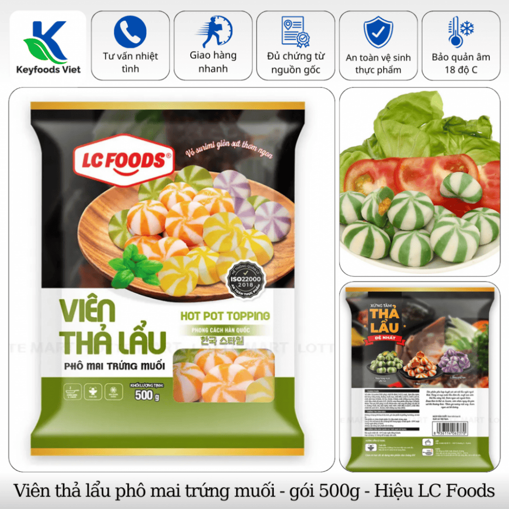 Viên thả lẩu phô mai lớn