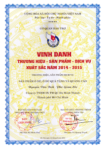 Thương hiệu, sản phẩm xuất sắc năm 2014-2015