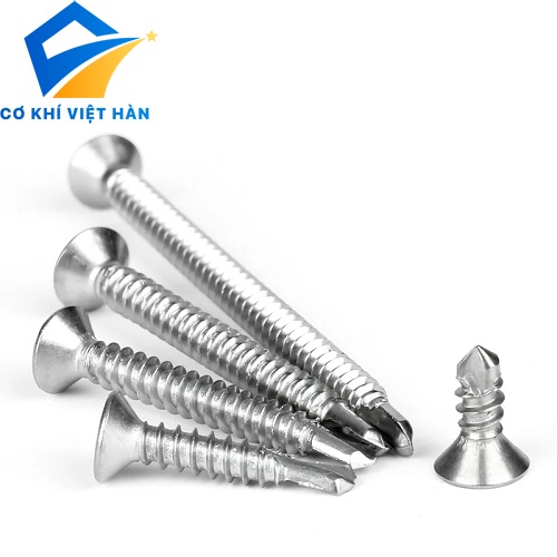 Vít inox tự khoan đầu bằng Din 7504-P
