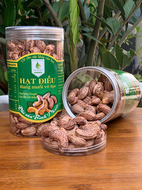 Hạt Điều Vàng Rang Muối Hộp 400g