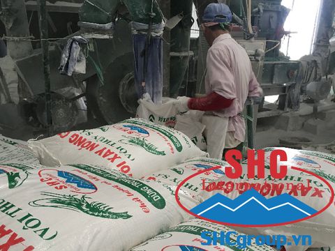 Vôi bột cho ngành thủy sản