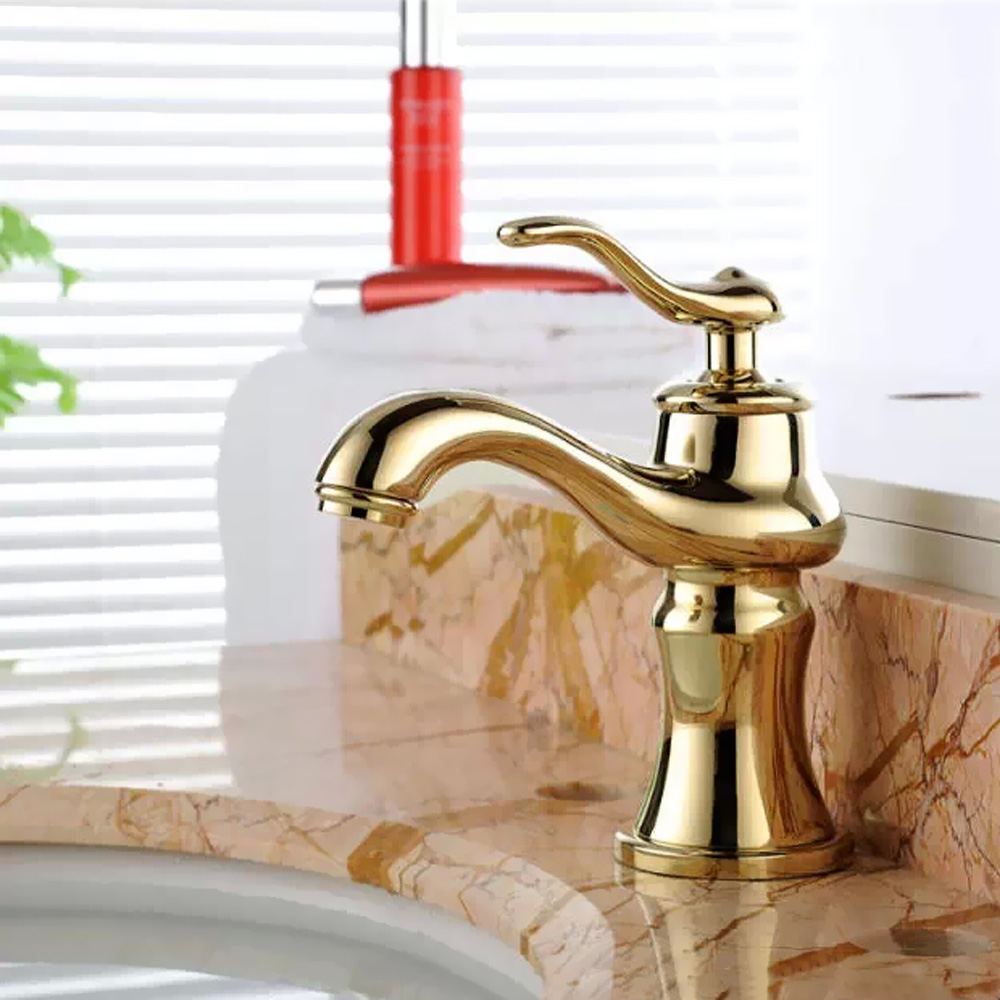 vòi lavabo mạ vàng