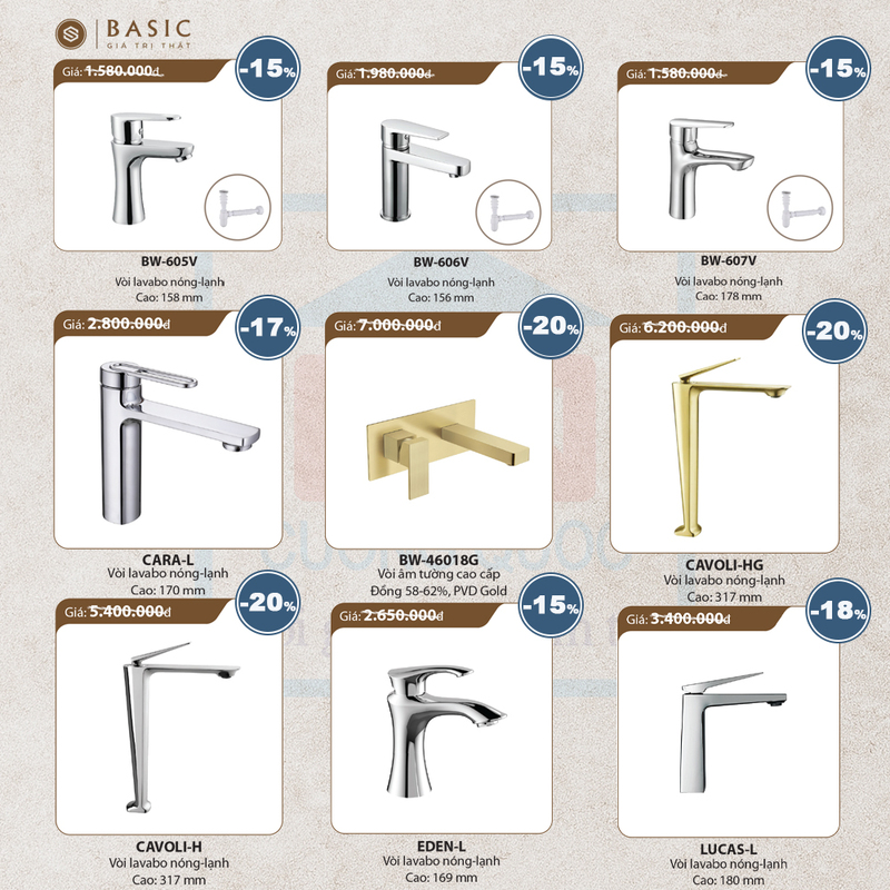 Vòi Lavabo BASIC
