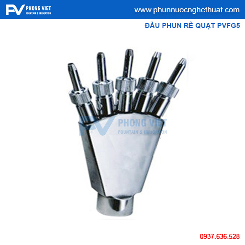 Vòi phun rẽ quạt 5 tia