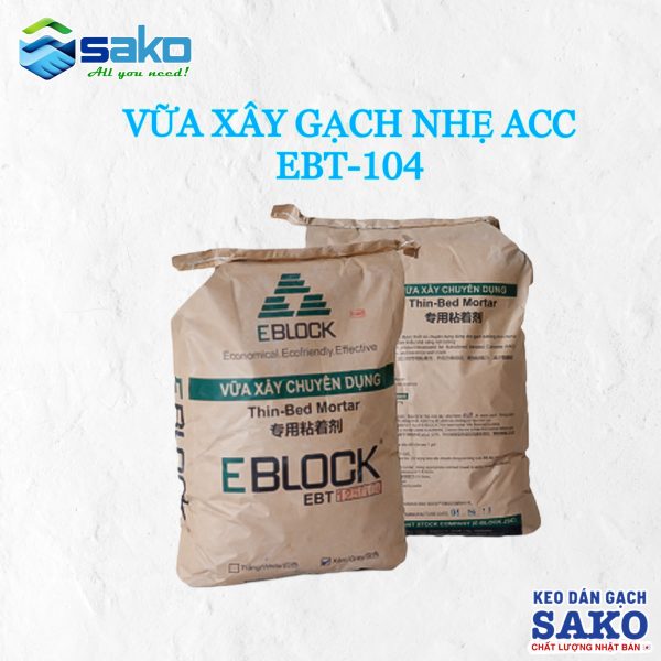 Vữa xây gạch nhẹ AAC EBT-104
