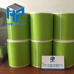 Giấy in mã vạch màu xanh lá