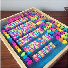 Xâu vòng hạt gỗ nhỏ