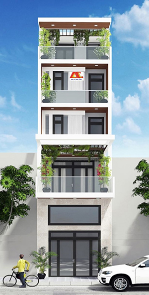 Thi công xây dựng nhà phố đẹp 5 tầng