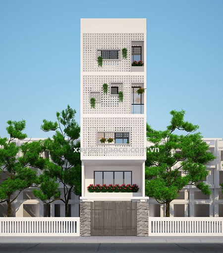 Thi công xây dựng nhà phố mặt tiền