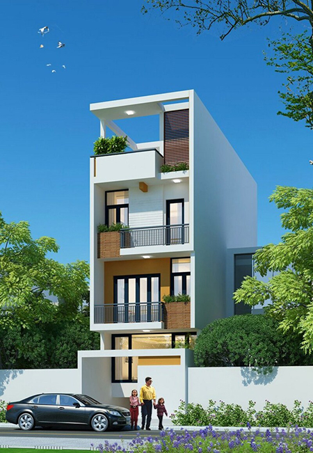 Thi công xây dựng nhà tích hợp văn phòng