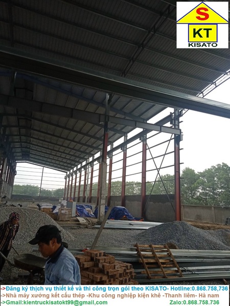 Xây dựng nhà xưởng, kết cấu thép