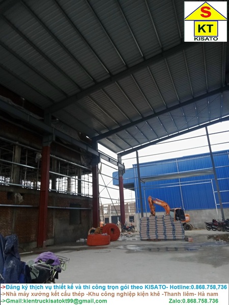 Xây dựng nhà xưởng, kết cấu thép