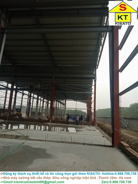 Xây dựng nhà xưởng, kết cấu thép