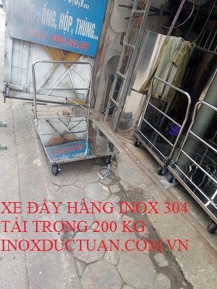 Xe đẩy hàng inox 304 các loại