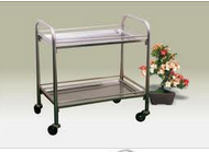 Xe đẩy inox 2 tầng