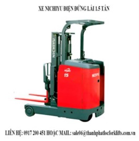 Xe nâng điện đứng lái 1,5 tấn Nichiyu