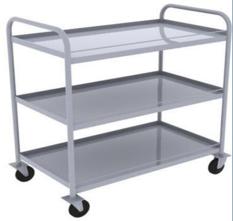 Xe đẩy 3 tầng phẳng