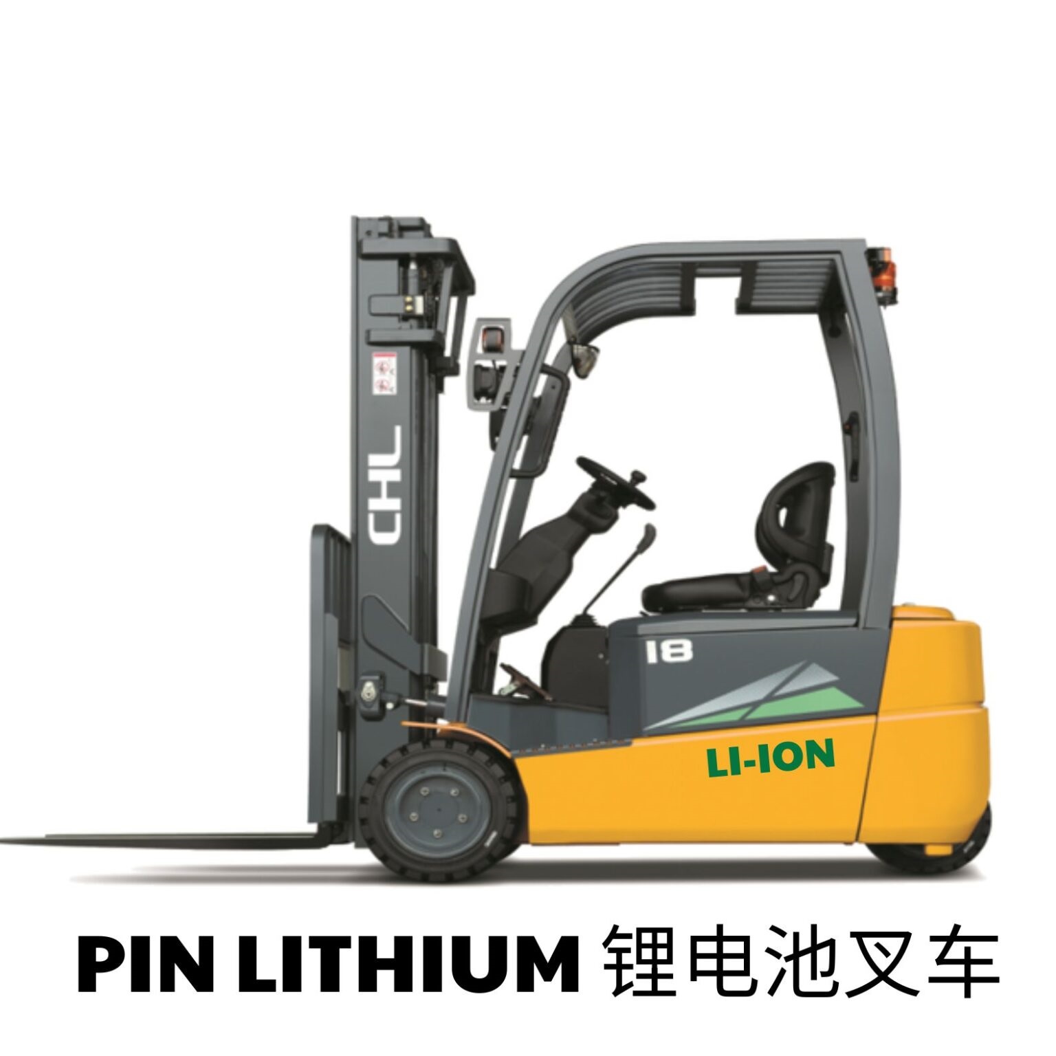 Xe nâng điện pin lithium 3 bánh