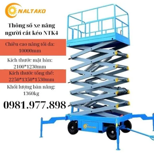 Xe nâng người 10m - mã NTK4