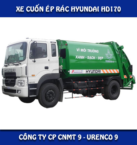 Xe cuốn ép rác Hyundai