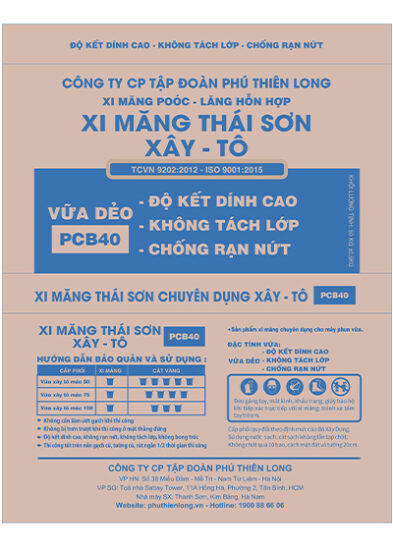 Xi măng Thái Sơn xây - tô