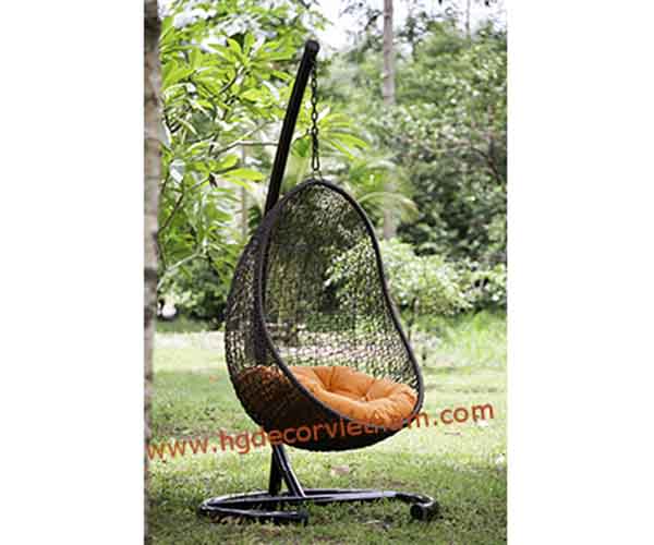 Ghế xích đu nhựa giả mây