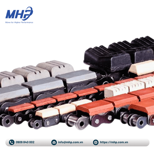 Xích gắn cao su Rubber top chain