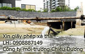 Xin giấy phép xả thải