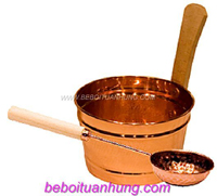 Xô và muối sauna
