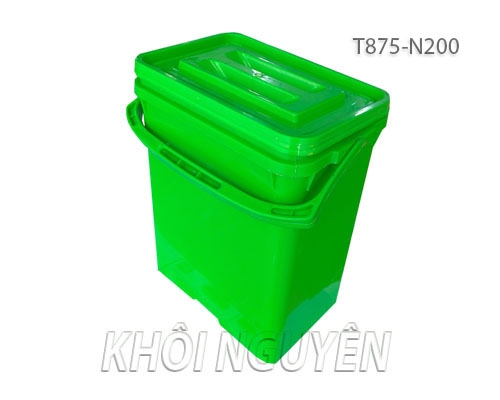 Xô nhựa vuông 20l