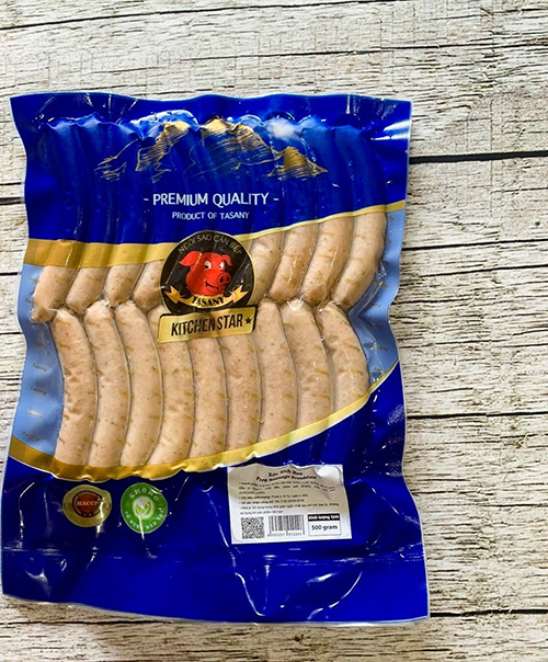 Xúc xích gà 25g/cây, 500g/gói