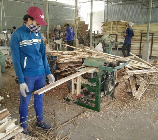 Gia công cưa, xẻ gỗ