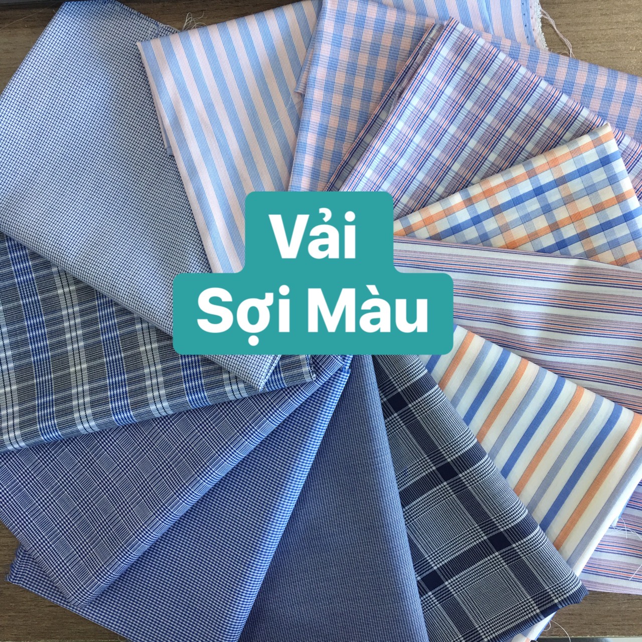 Vải sợi màu