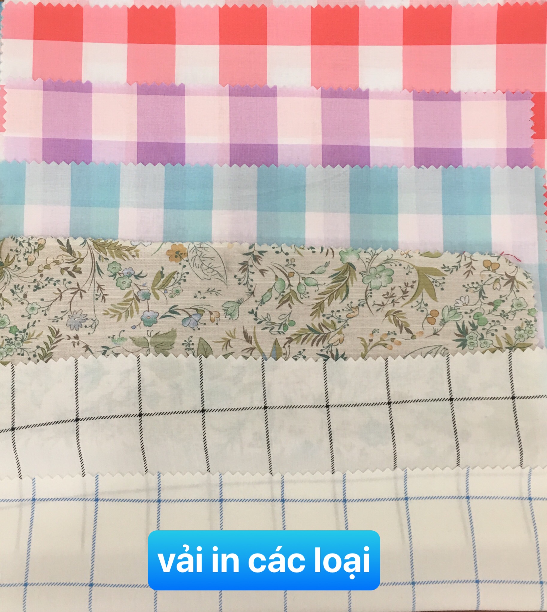 Vải in các loại