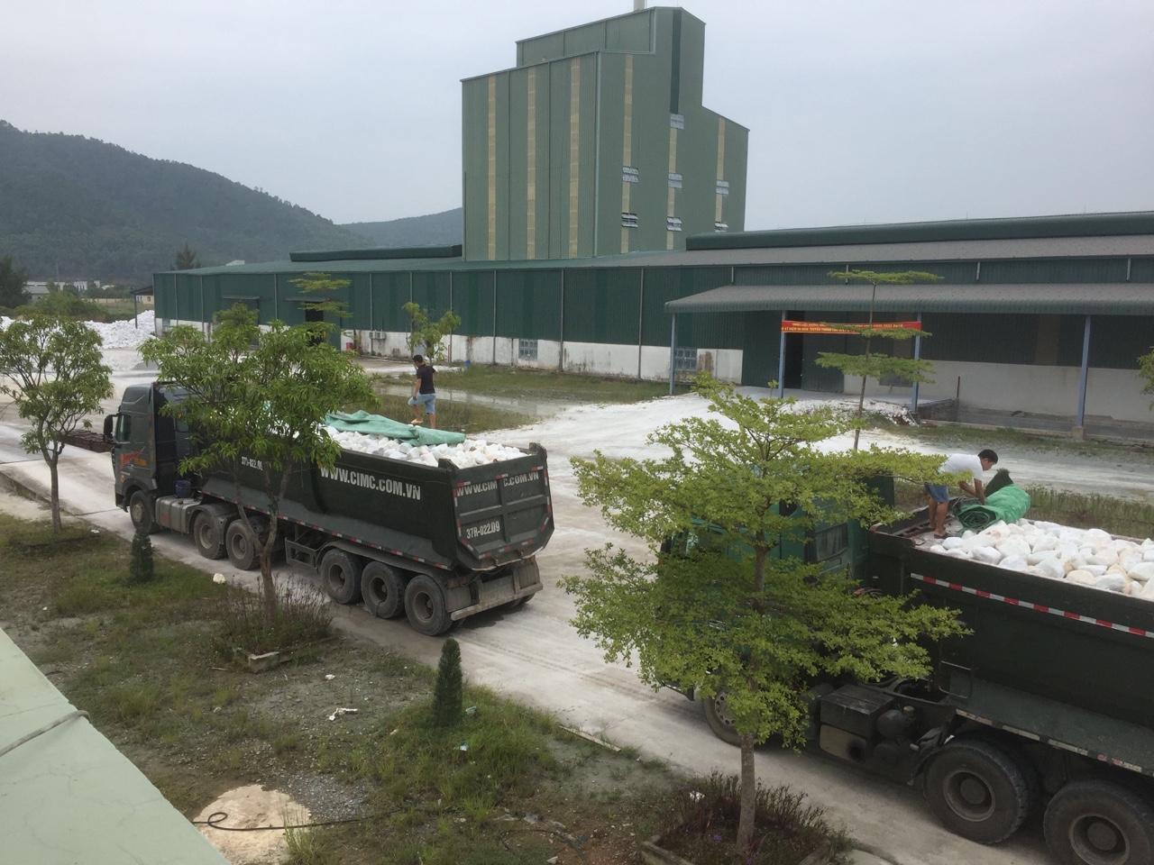 Quy trình nhập đá nguyên liệu
