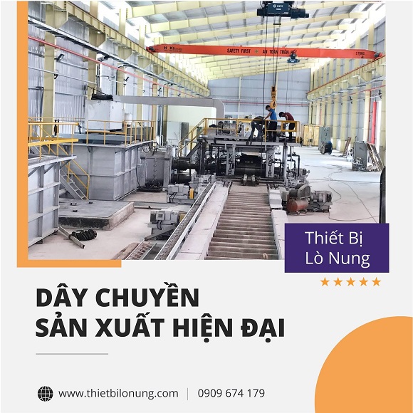 Lắp đặt dây chuyền thiết bị lò nung