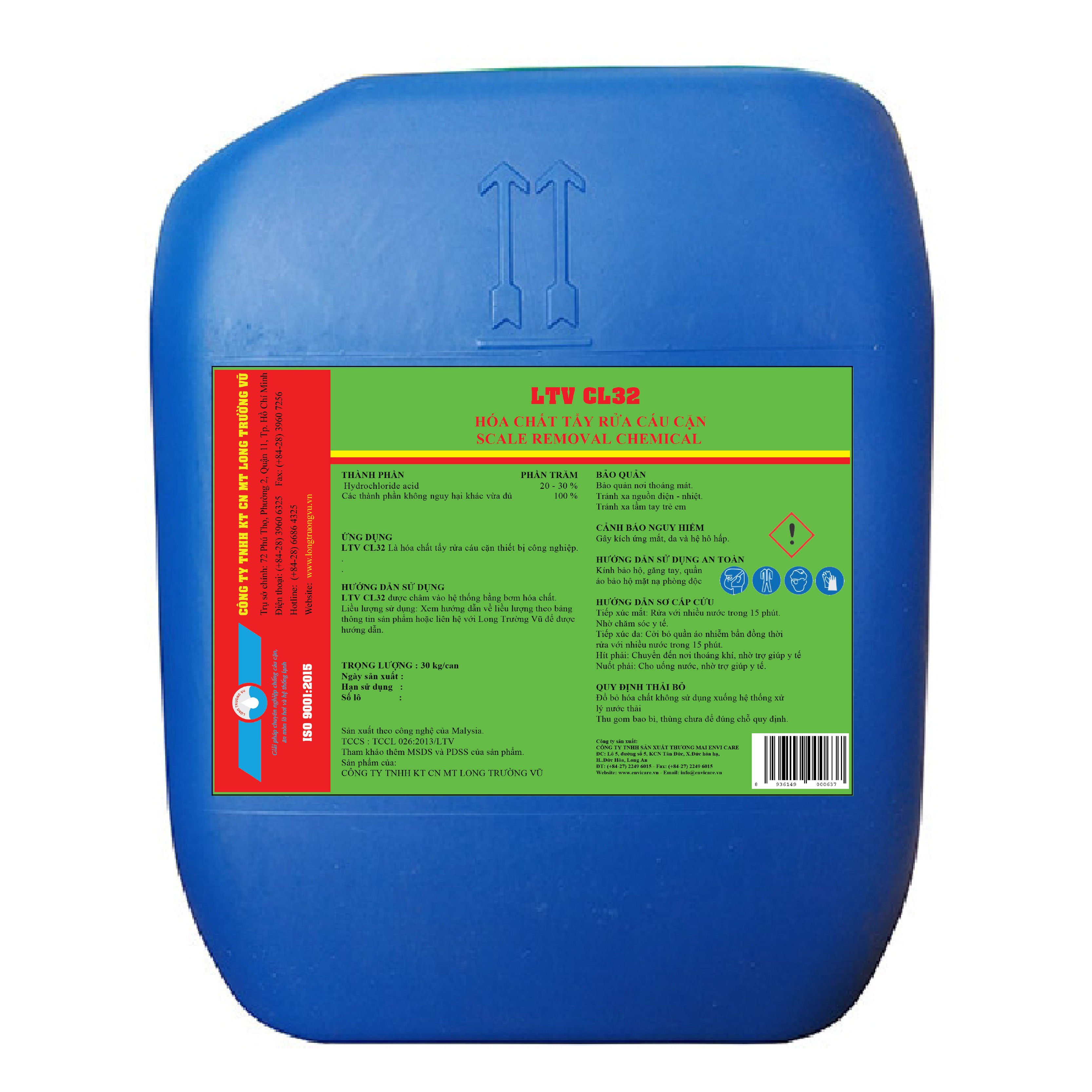 Hóa chất tẩy rửa hệ thống lò hơi/giải nhiệt cũ